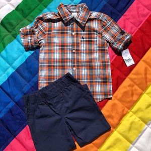 3T NEW Carter’s Collard Button Up Set